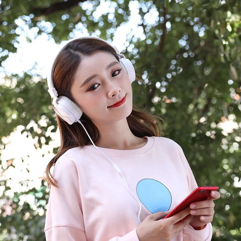 3 5MM Wired Headphones HiFi Gaming Headset Noise Cancelling Wired Earphone Surround Stereo Adjustable With Microphone For PC MP3