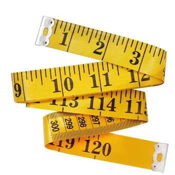 

2pcs Measuring Tapes Yellow Soft Flexible 300cm/120\\\" Clothes Tailoring