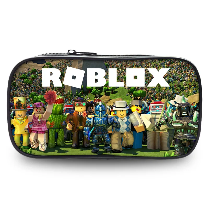 

Robloxer Bag Zipper Pencil Case Twill Canvas Large Pen Box Pencil Bag For Student School Stationery Supplies