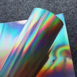 Papier autocollant holographique A4, imperméable, pour imprimante à Jet d'encre, papier vinyle arc en ciel, 10 feuilles 