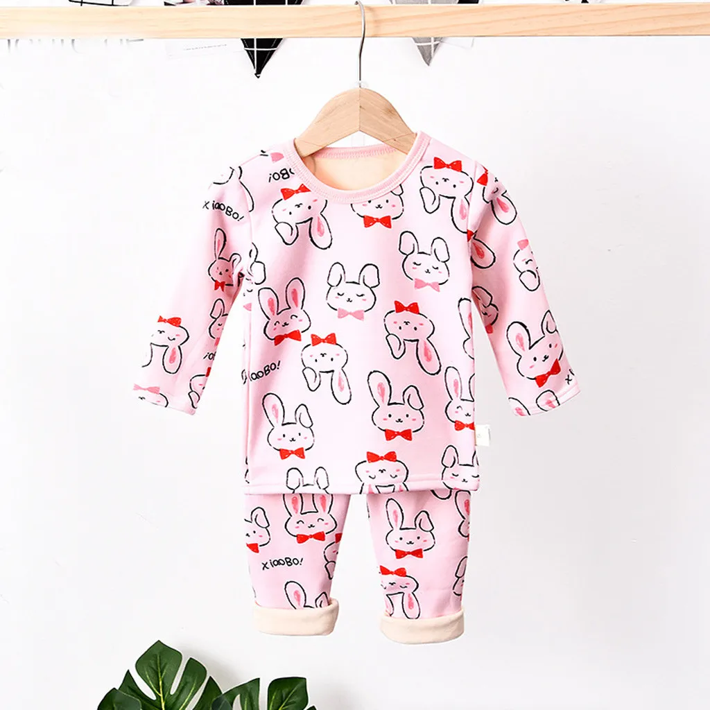 Pijama infantil/комплект одежды для маленьких мальчиков и девочек, топы с рисунками животных для маленьких мальчиков и девочек+ штаны, пижамы, одежда для сна