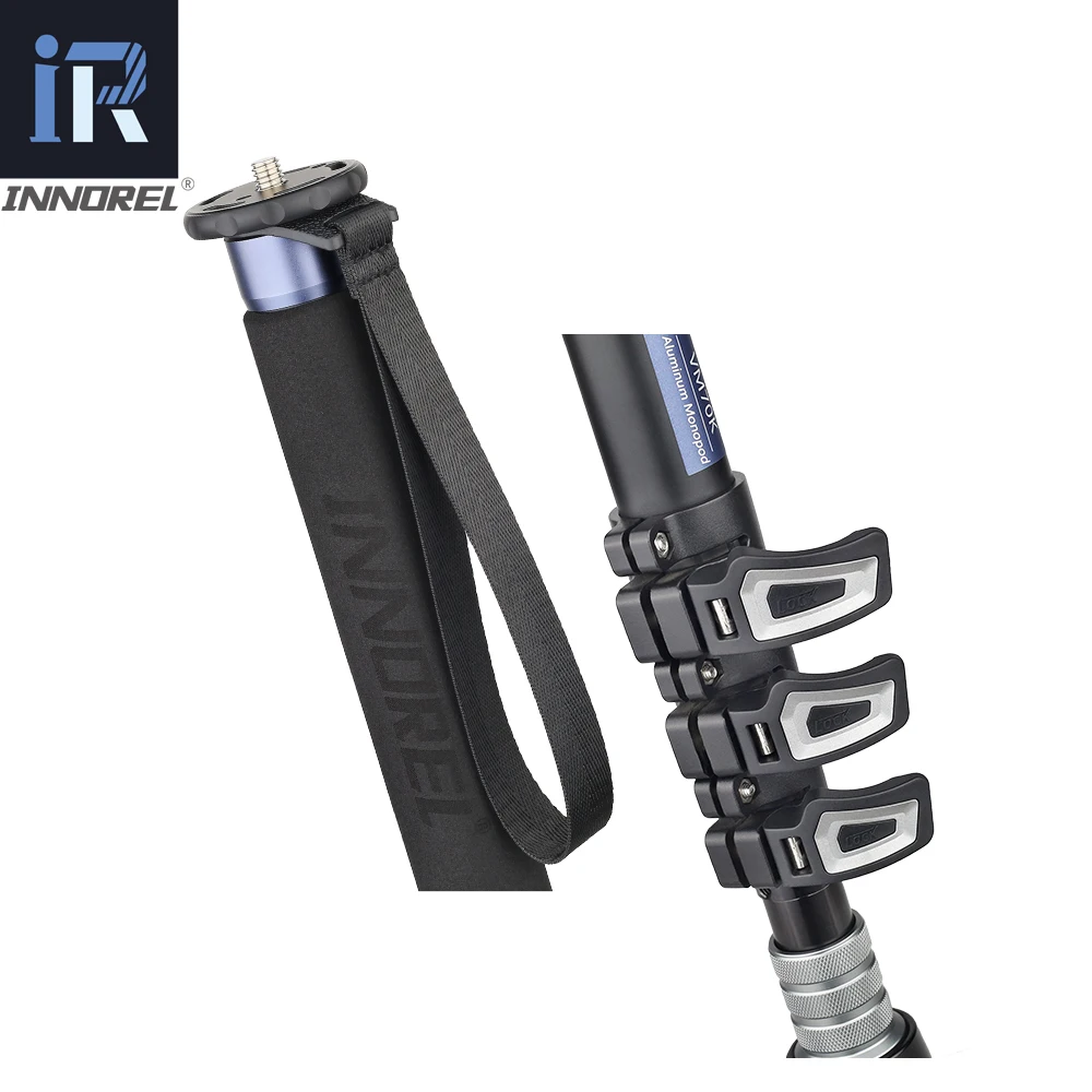 VM70K Professional Video Monopod Kit Unipod with Fluid Head Travel Tripod Stand for DSLR Camera Tel