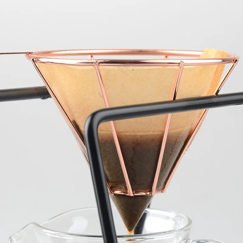 Многоразовый фильтр для кофе держатель Налейте Воронка-дриппер для кофе сетка кофе чай фильтр Корзина Фильтр для капельного кофе чашки кухонные аксессуары