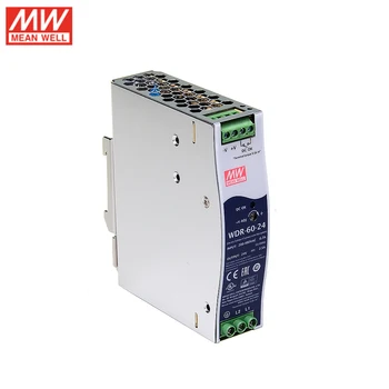 

MEAN WELL WDR-60-24 60W 24V Ultra Wide Input Industrial DIN Rail Power Supply 180-550V AC to 24V DC 2.5A Power Unit PSU SMPS