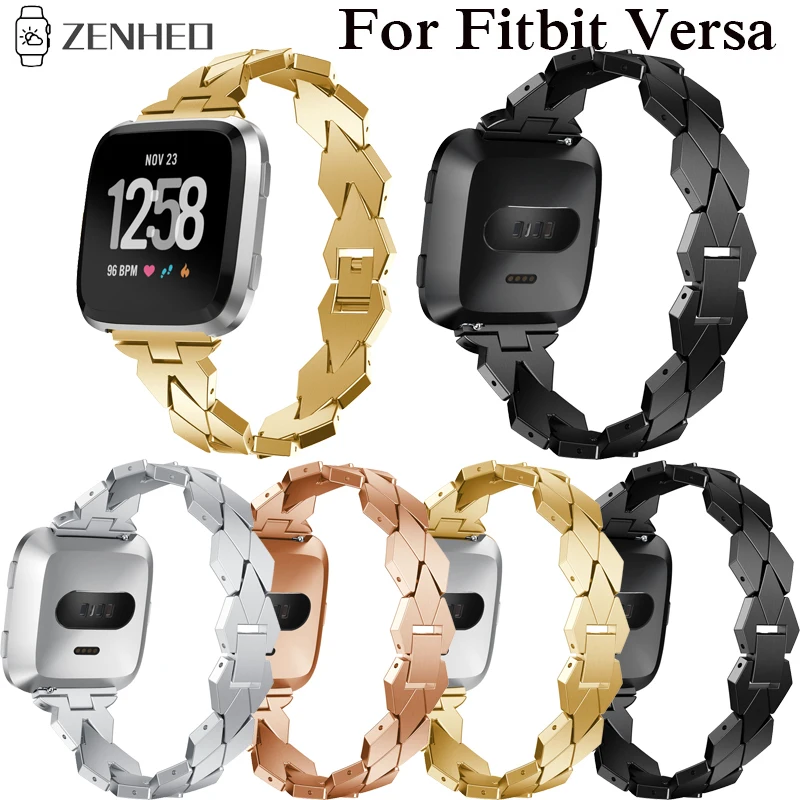 Металлический сменный ремешок для Fitbit Versa Frontier, классический смарт-Браслет для Fitbit Versa, сменный ремешок для часов, аксессуары