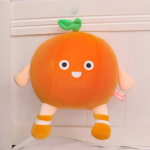 Simple Simulation Orange Plush Toy Creative Fruit Orange Wishful Doll Soft and Comfortable Pillow Doll Birthday Gift