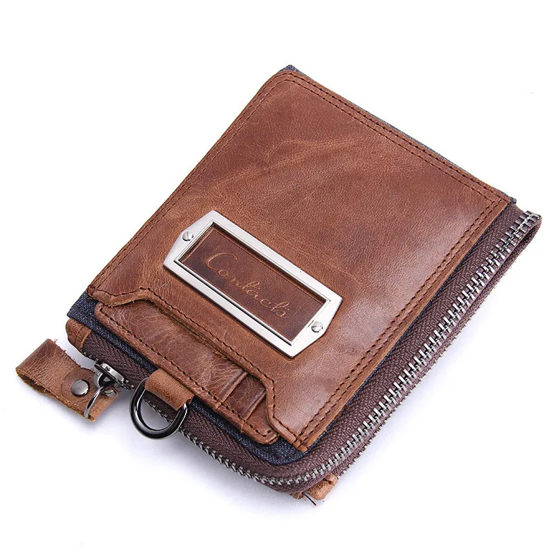 Men's Wallet Leather Short European and American Style Purse Cross-section | Багаж и сумки