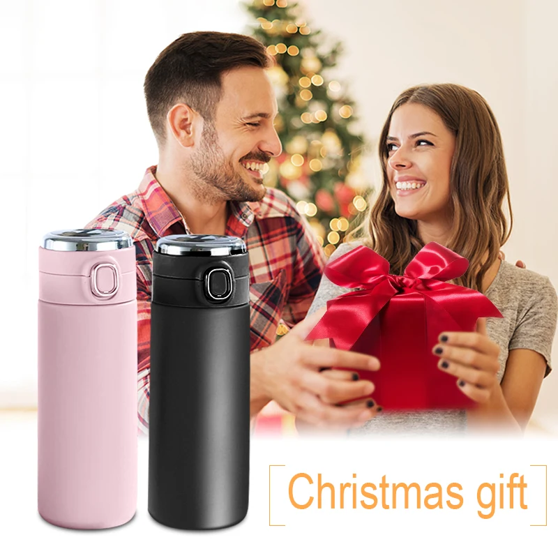 Smart Thermos Temperature Display Bounce Vacuum Flask Thermal Mug Coffee Tea Thermo Bottle Water Bottle water bottle thermal mug stainless steel thermos bottle thermal water bottle stainless steel thermal container 420ml