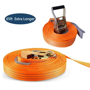 

Arm Trainer Line Warrior Training Equipment Slackline Kit for Kids, Extra Longer 65 Feet，Gifts for Boys and Girls