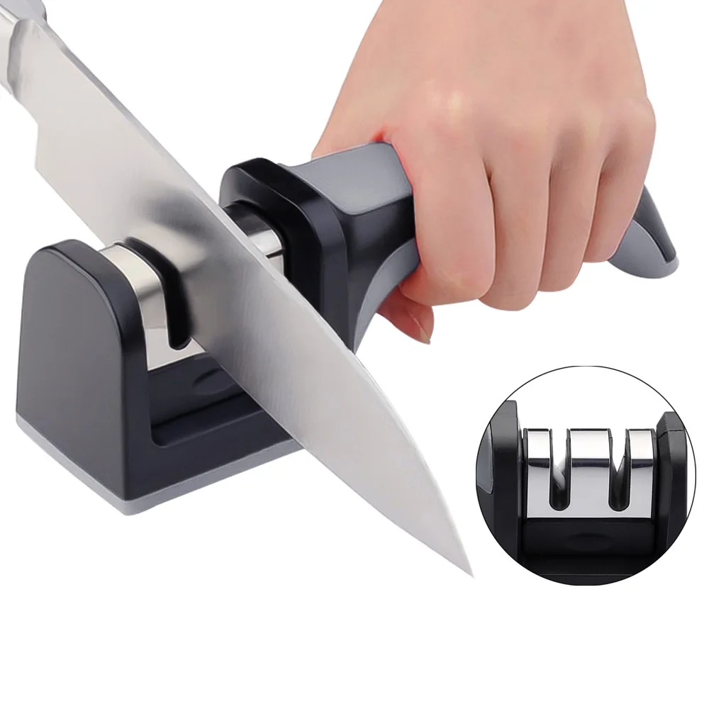 Профессиональная точилка для ножей Aiguiseur De Couteaux Manuel, кухонные заточки, стальные ножи StoneTungsten