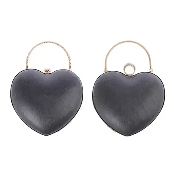 

Heart Shape Metal Round Box Purse Frame Handles for DIY Handbag Evening Bag Accessories
