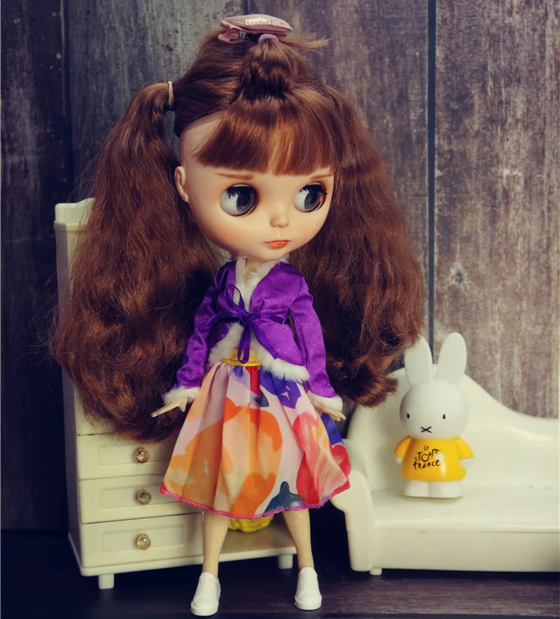 Blythy Doll Sweetpie Outfits Cute Doll Bohemia Clothes For Blyth Tops Kids Toy 1/6 Accessories Cute Decors Licca Dress
