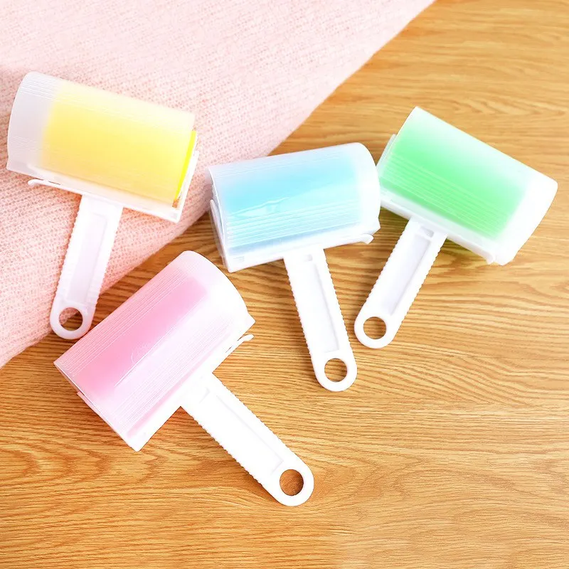Lint Sticky Roller Reusable Washable Cloth Furniture Dust Wiper Pet Hair Remover 