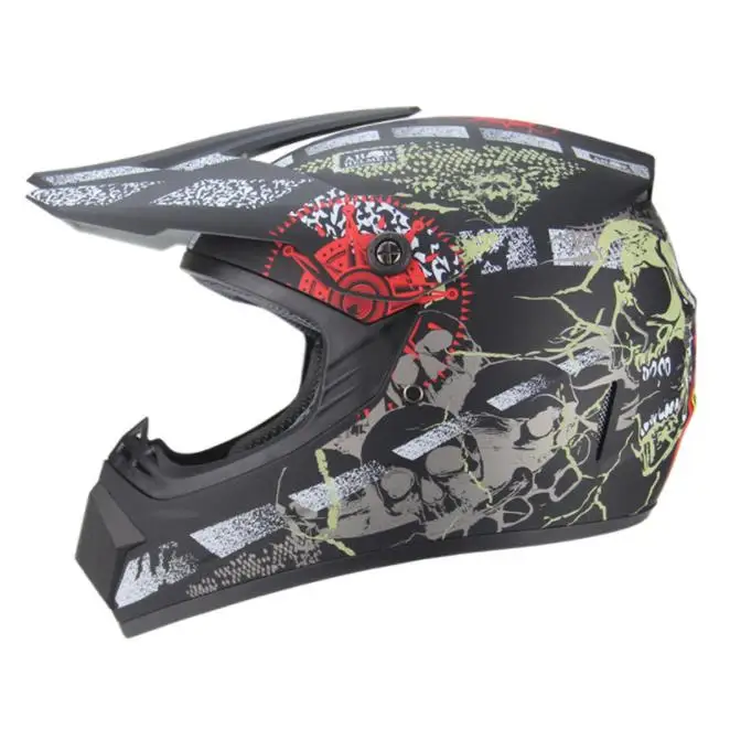only helmet Ребенок латка Молодежные Мотокросс бронежилет жилетка для езды Броня колена защита для локтей детская внедорожный шлем - Цвет: only helmet