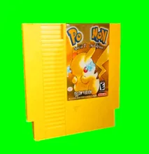  Poke Yellow Version English Language Top quality PCB Game Card 72 pins 8bit game cartridge 