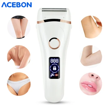 

3 In 1 Women Hair Removal Lady Shaver Epilator Female Shaving Machine Electric Trimmer Razor For Eyebrow Face Underarm Bikini