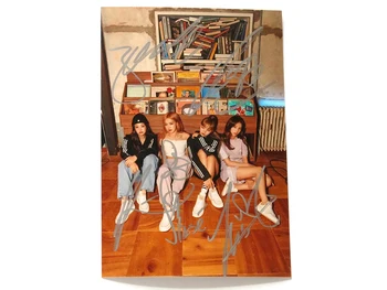 

signed BLACKPINK autographed original group photo 6 inches Freeshipping 102019C