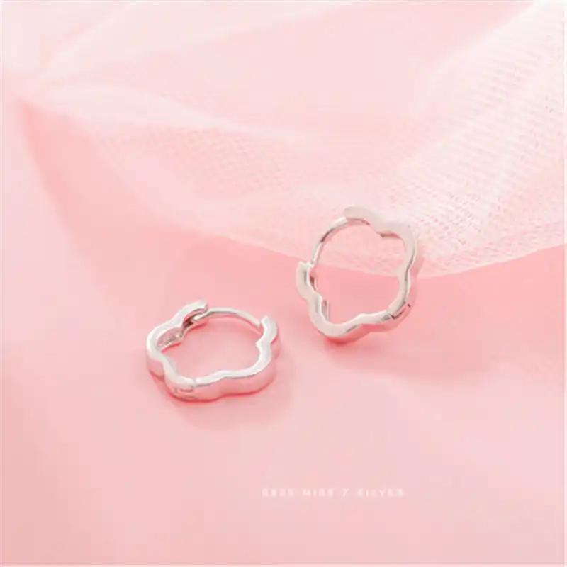 925 серебряные серьги Цветы Знаменитости темперамент Женская мода ювелирные изделия