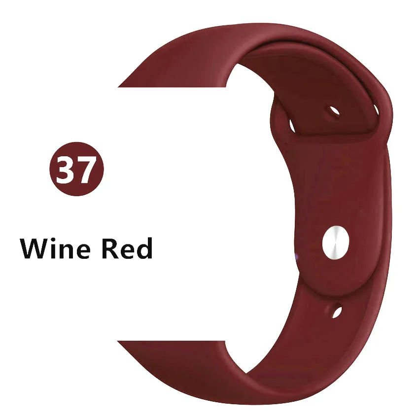 Ремешок для apple watch 5 band pulseira apple watch 4 5 3 band 44 мм/40 мм iwatch band 4 42 мм 38 мм correa браслет аксессуары для часов - Цвет ремешка: Wine red