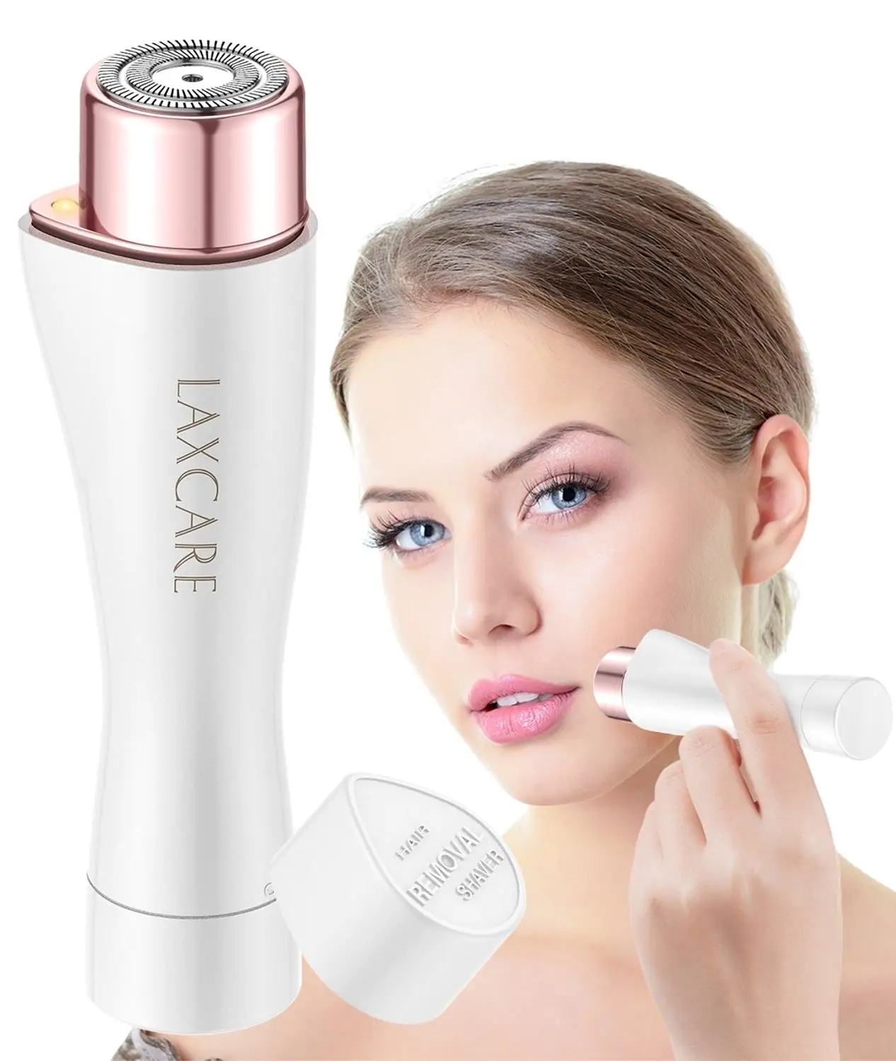 

Laxcare Mini Electric Epilator Painless Flawless Hair Removal Remover Waterproof With Built-in LED Light Depilador For Women