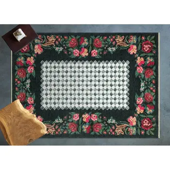 

Apex Motto 4 'x 6' Microfiber Black Area Rug