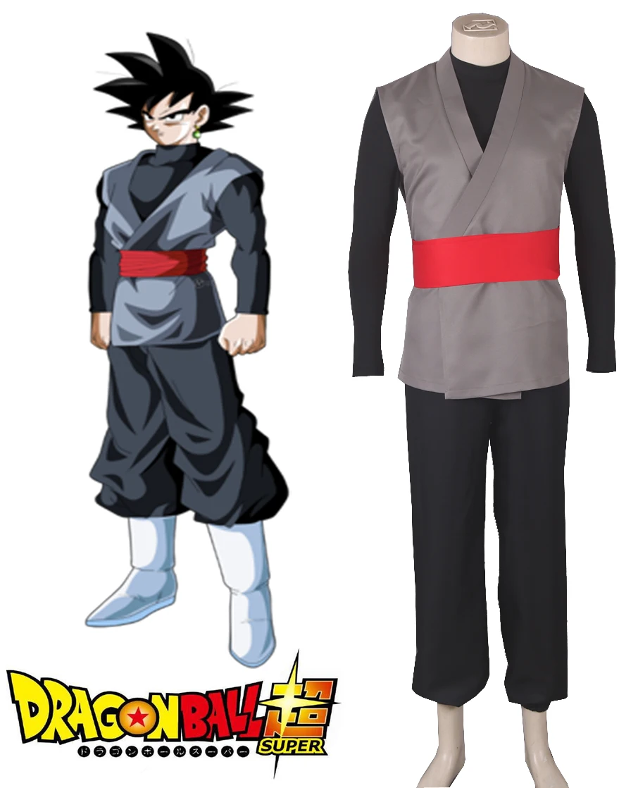 Super Goku Cosplay Costume Black Version Custom Made Any Size