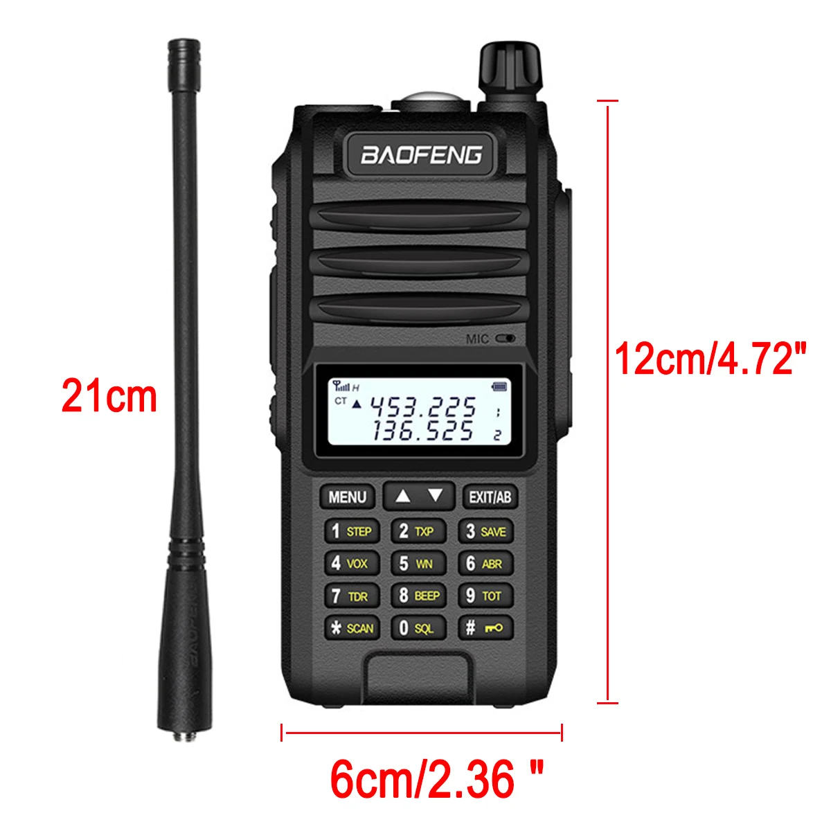 Big Discount djY6h 4800mah Baofeng BF UVF10 Walkie Talkie VHF UHF Dual Band Handheld Zwei Weg Radio VHF UHF Tragbare Radio 15km sprechen Palette