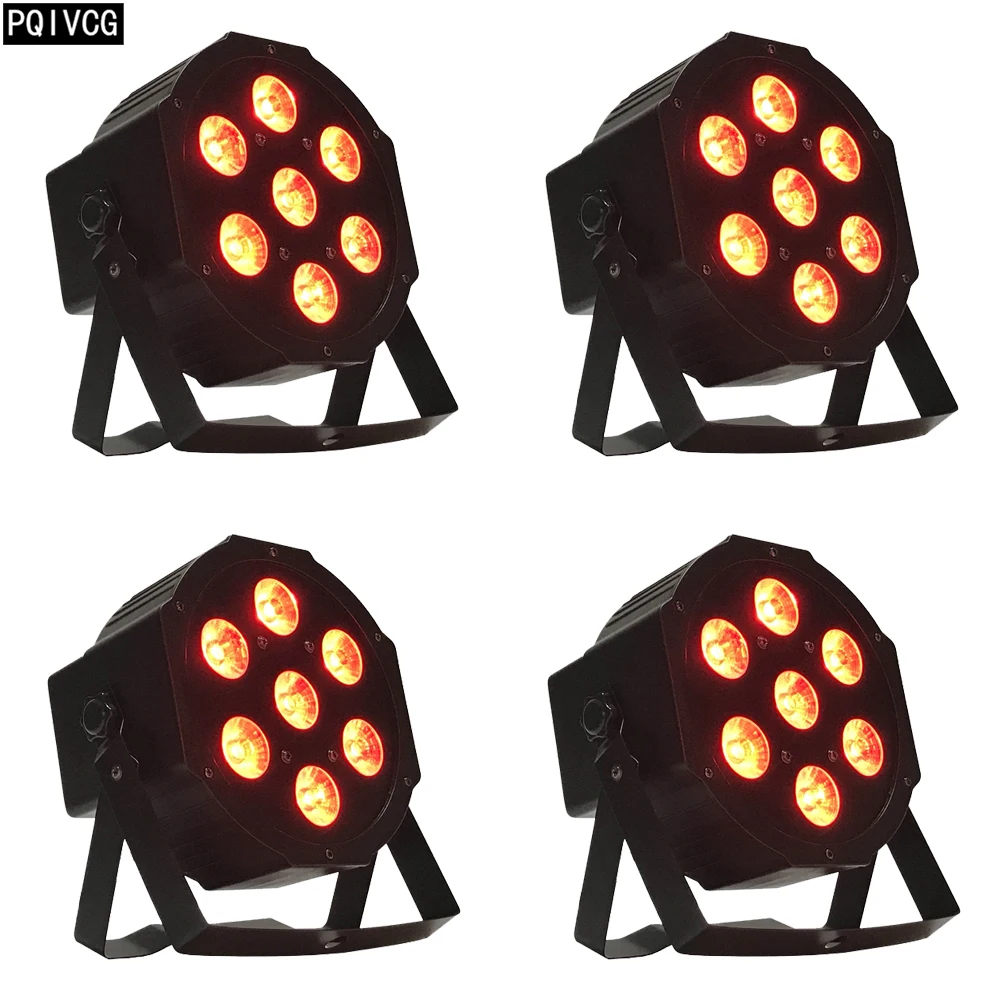 7x12 Вт led par Светильник 12 Вт rgbw 4в1 dmx512 par Светильник Профессиональный Высокая яркость диско светильник s