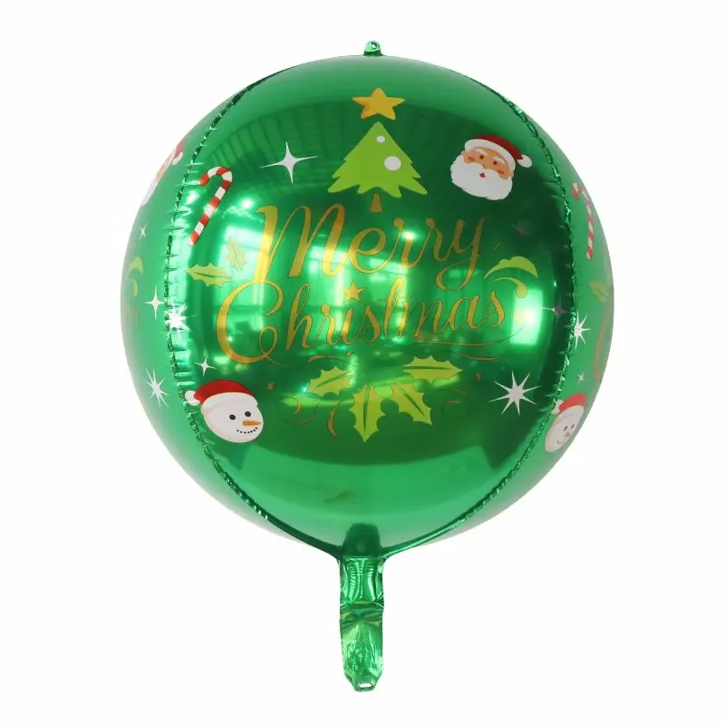thumbnail image 1 of globos de aluminio navideños de 22 pulgadas, globos de Papá Noel, muñeco de nieve, árbol de Navidad, decoraciones navideñas para el hogar, Año Nuevo 2023, 1 of 4