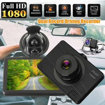 

3.5 inch 1080P Vehicle Car DVR Video Camera Recorder DVR G-Sensor Night Vision Camera Video Recorder Loop Recording Mini Dash