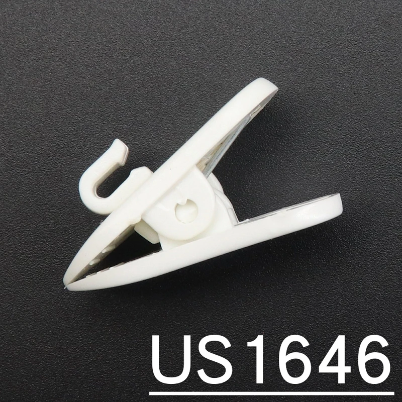 US1646 White 10pcs 10 шт., кабель для наушников, провод, шнур, зажим, зажим для организации, держатель, кабель для гарнитуры, переносной зажим для MP3 телефона, наушников - Цвет: US1646 White 10pcs