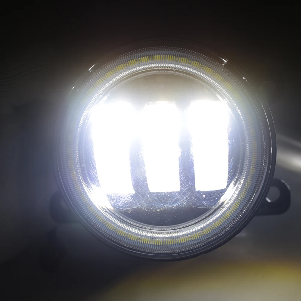 LED Car Fog Lights for JAC N35 X200 V260 2019 2020 2021 2022 2023 2024 with Lens 6400lm 12V Angel Eye DRL Daytime Running Light detail image 14