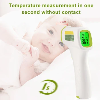 

Forehead Digital Infrared Thermometer Non-contact Handheld Baby Adult Temperature Meter New JDH99