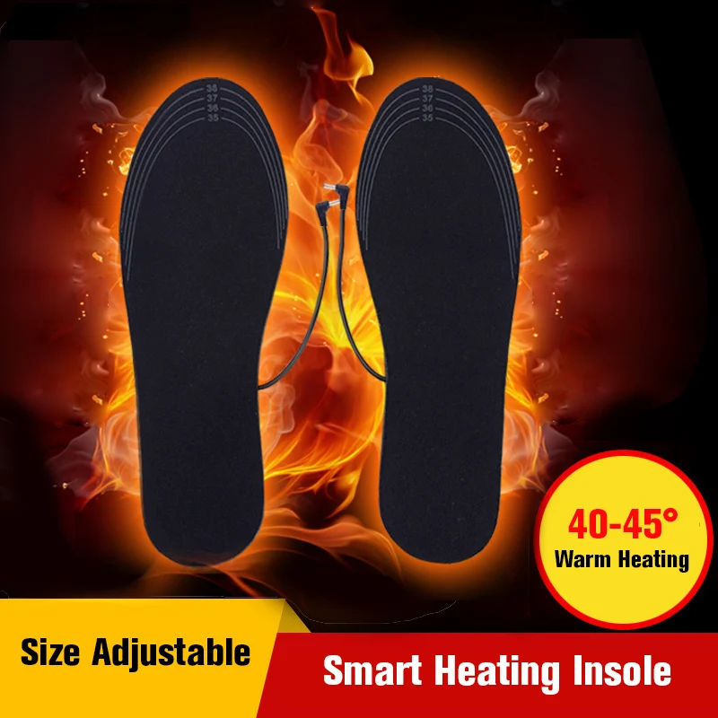 Innovative USB Heated Shoe Insoles, Feet Warmer, Sock Pad, Heating Insoles, Washable Warm Mat, Thermal Unisex, XA231Q