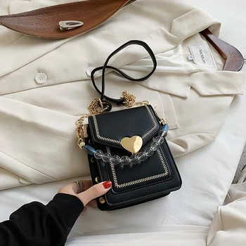 

Mini bag ladies mobile phone bag chain small handbag fashion messenger bag casual shoulder bag wallet luxury designer female bag
