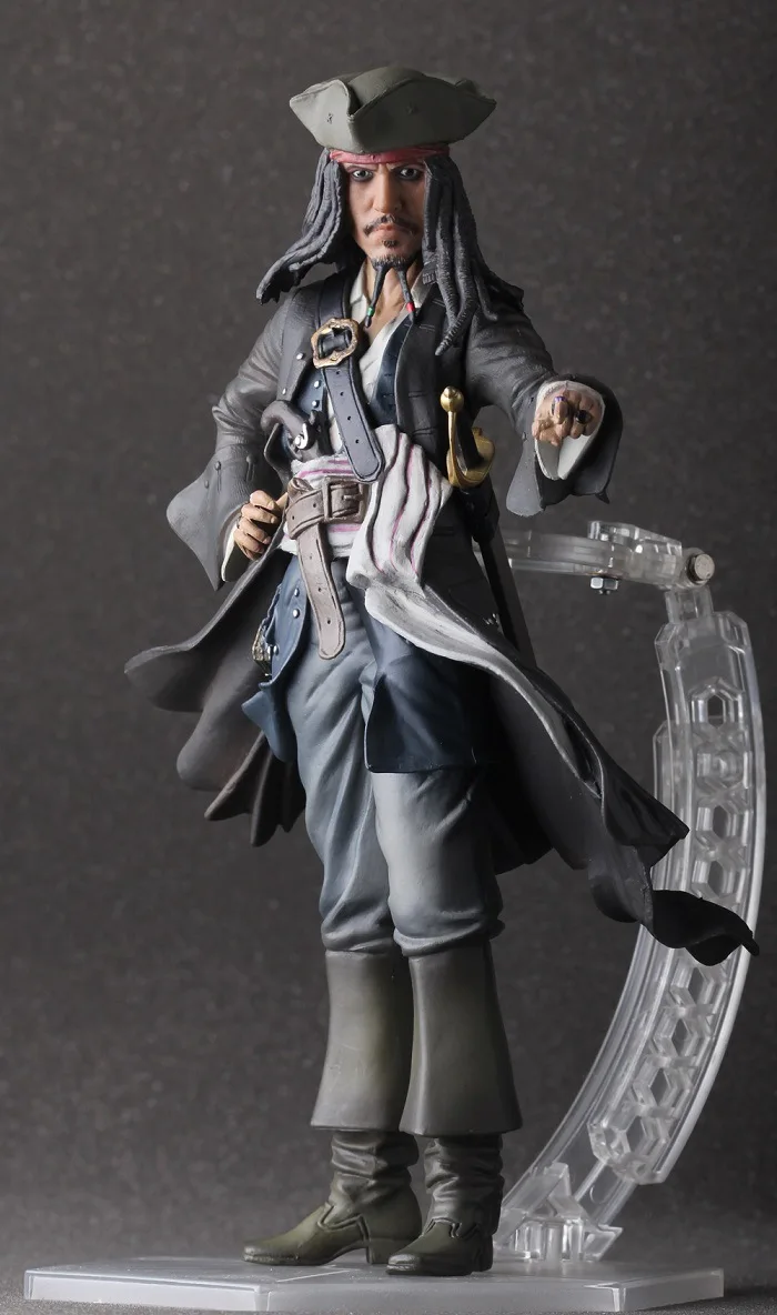 

Anime Crazy Toy Pirates Of The Caribbean Captain Jack Depp 12-Inch Figurine Garage Kit Model