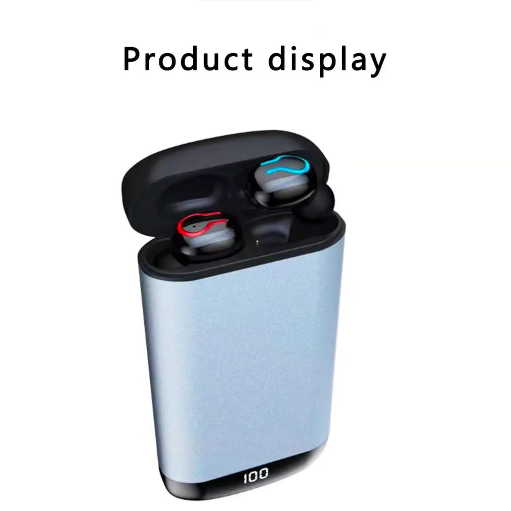 Q66 Wireless V5 0 Earphone HD Stereo Headphone Sports Waterproof Headset With Dual Mic and 6000mAh Battery Charge Case