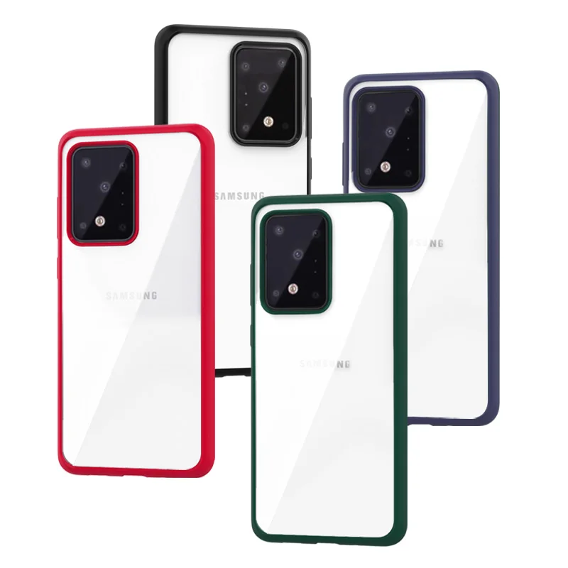 Прозрачный жесткий акриловый ударопрочный чехол для Samsung Galaxy S20 Plus сотового