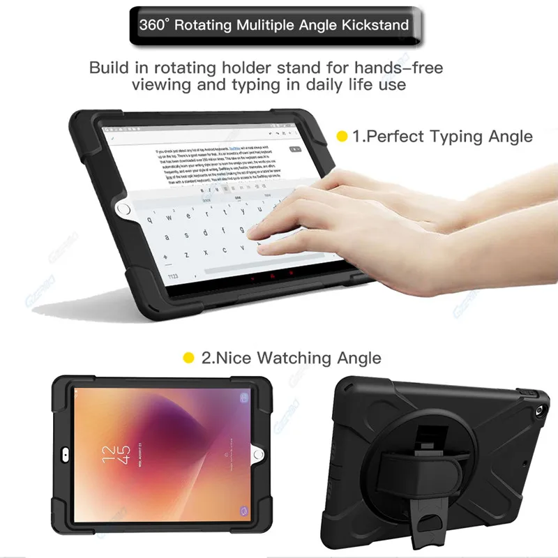 Для iPad 9 7 чехол 2018 2017 детский противоударный с защитой экрана подставкой ручной