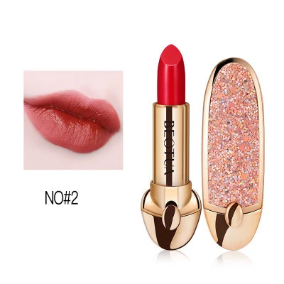 02 Водостойкая матовая губная помада 6-Kleuren Matte Lippenstift Waterdicht Pigment Langdurige для губ Nooit Verdwijnen Cosmetic - Цвет: 02