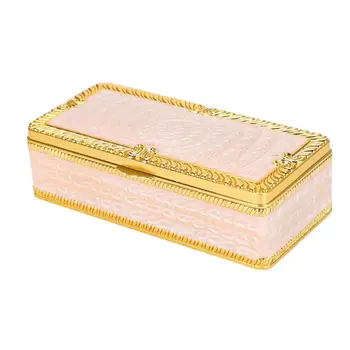 

Retro Universal Jewelry Necklace Accessories Packaging Present Box Gift Case European Style Metal Crafts Box Watch Display i