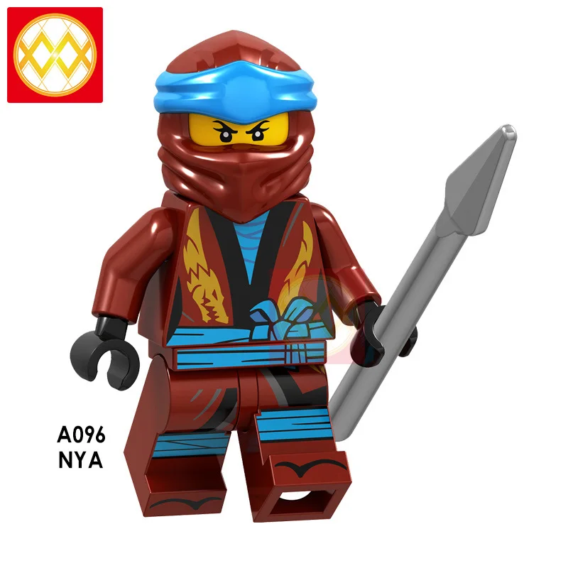 Ниндзя Wu Jay Zane и Kai Lloyd Nya Cole Pyro Snake Swordsman ледяной император шар Акита Арчер воин строительные блоки игрушка для детей - Цвет: Цвет: желтый