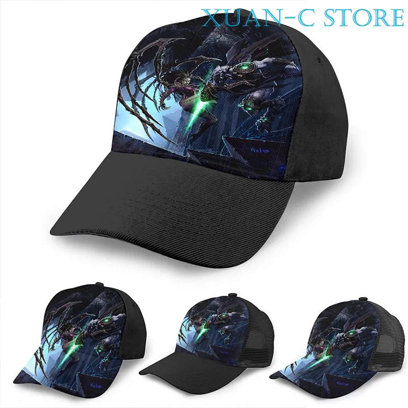 Stacплот Zeratul vs Kerrigan баскетбольная кепка мужская и женская модная черная шляпа унисекс с принтом