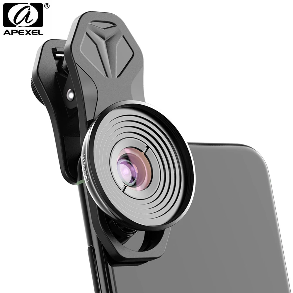 Супер макрообъектив APEXEL HD 10X с универсальным зажимом для iPhone X Xs Max Samsung S9 S10 Xiaomi