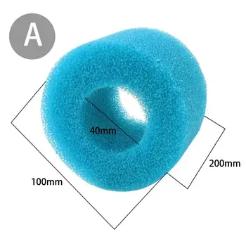 

Swimming Pool Filter Foam Sponge Reusable Washable Cartridge Foam Suitable Intex Bubble Jetted Pure SPA for S1 Type