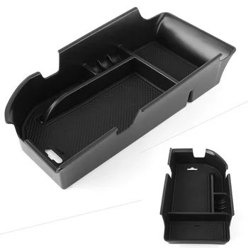 

New Car Center Console Armrest Storage Box Organizer Tray For Camry 2018 Black ABS Plastic Auto Accessories