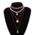 Punk Multi Layered Pearl Choker Statement Pendant Necklace 10