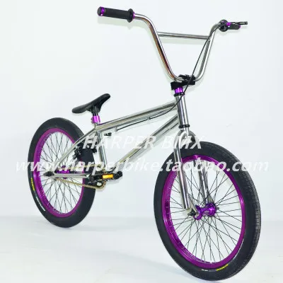 Purple Shining Бренд BMX велосипед 20 дюймов колесо 52 см рама Производительность велосипед уличный лимит трюк действие велосипед - Цвет: Purple Shining