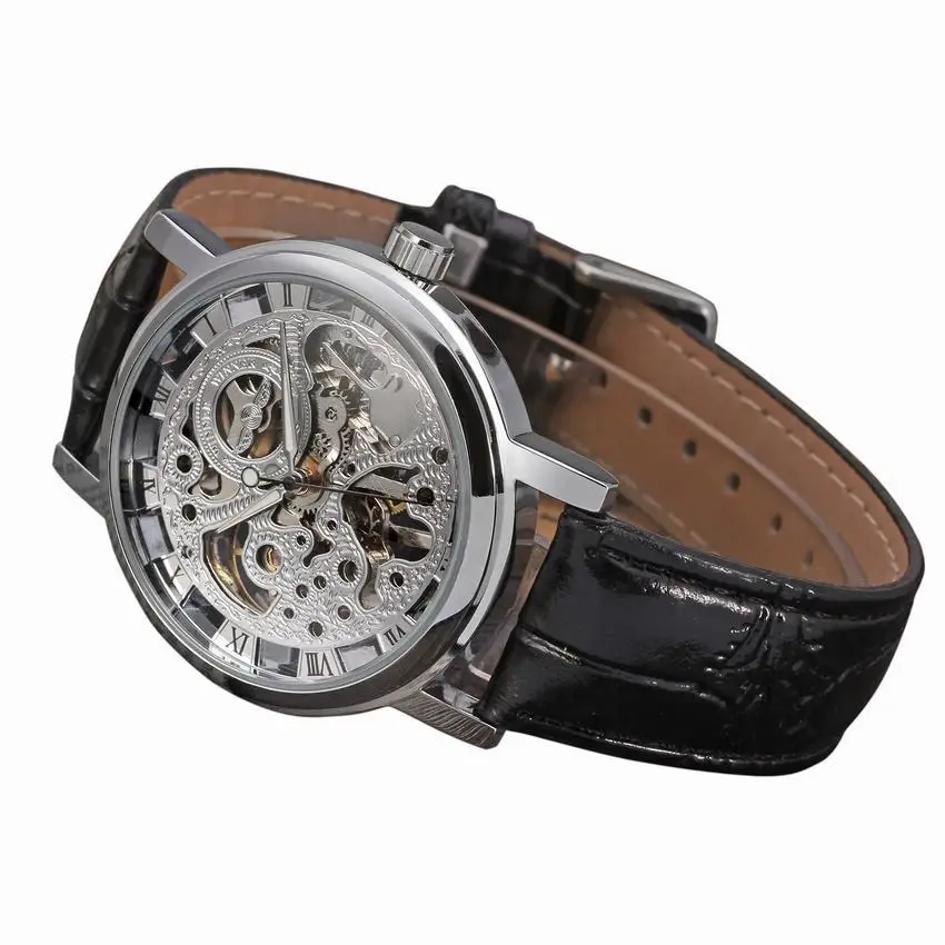 

Winner Watch Men's Brand Waterproof Hollow out Analog Watch MEN'S Watch Manual Analog Watch Men