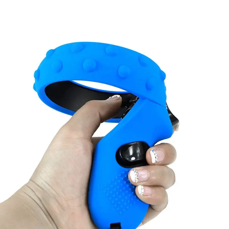 Силиконовый VR Grip чехол защитная оболочка для контроллера чехол для oclus Quest/Rift S пылезащитный мягкий силиконовый защитный чехол